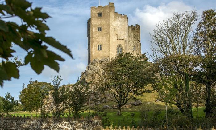 Roch Castle, View from the Village